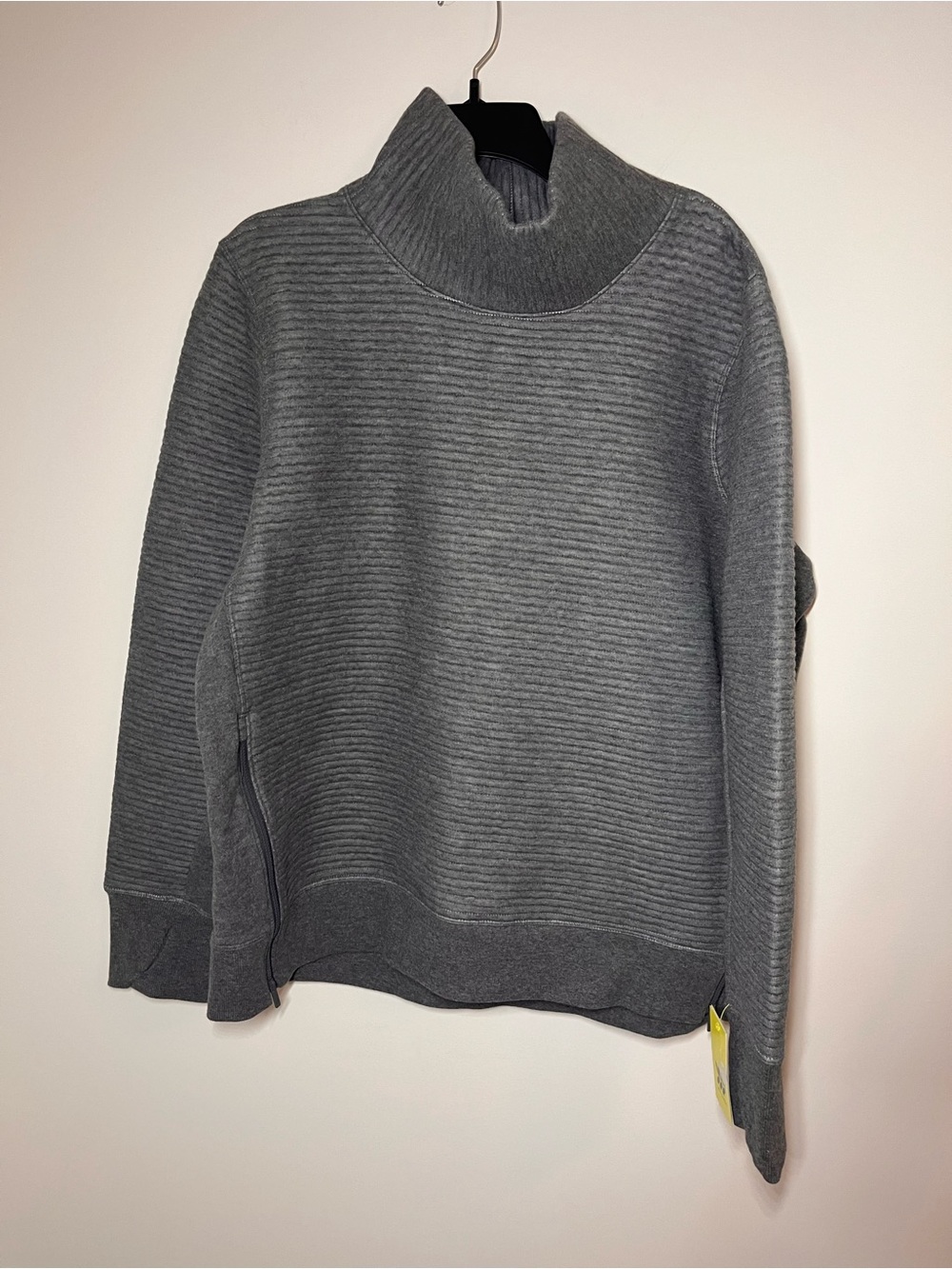 all in motion Charcoal Ribbed Turtleneck Sweatshirt